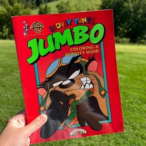VINTAGE- Looney Tunes Jumbo Coloring & Activity Book, never used!